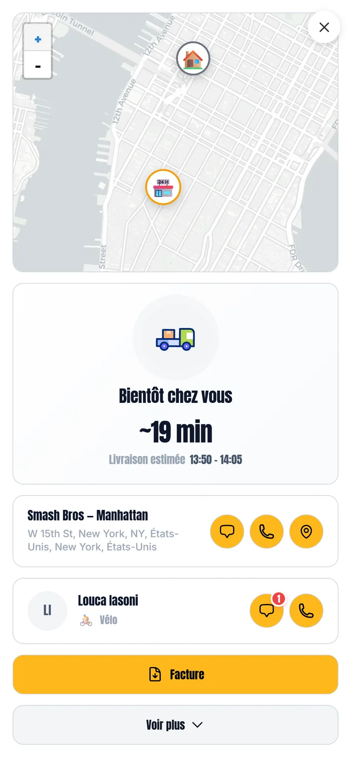 Suivi client XPRIO : statut de commande en temps réel
